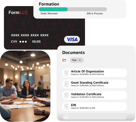Formation progress, card mock, and documents